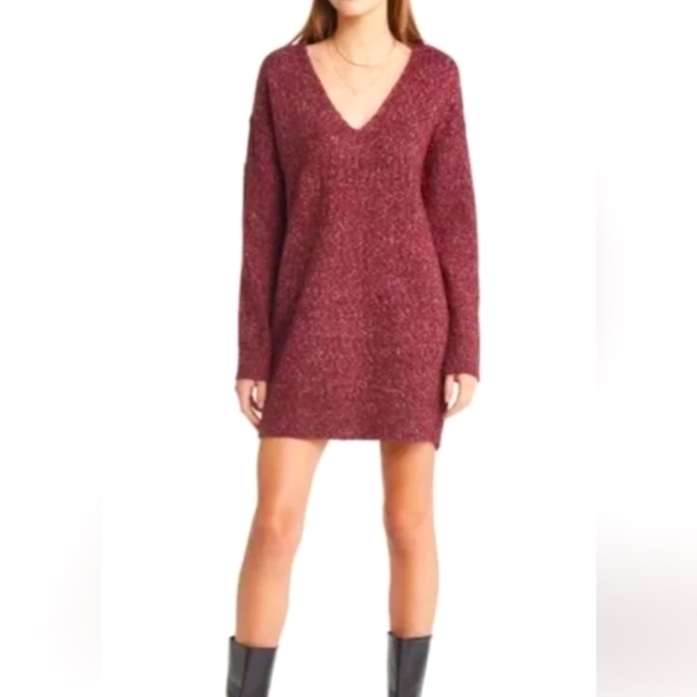 NWOT Treasure & Bond V-Neck Sweater Dress, size Small